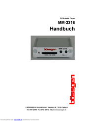 BÄSSGEN MM-2216 Handbuch