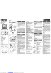 Gewiss Chorus GW 10 795H Handbuch