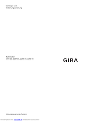 Gira 2268 00 Montage- Und Bedienungsanleitung