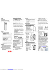 ABB ACS550 Kurzanleitung