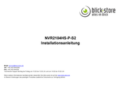 Blick-Store NVR2104HS-P-S2 Installationsanleitung