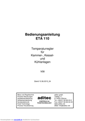 aditec ETA 110 Bedienungsanleitung