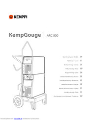Kemppi KempGouge ARC 800 Gebrauchsanweisung