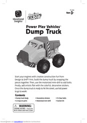 Educational Insights Power Play Vehicles Dump Truck Bedienungsanleitung
