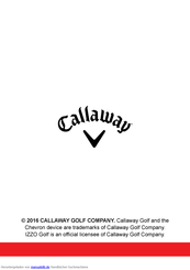 Callaway Micro Bedienungsanleitung