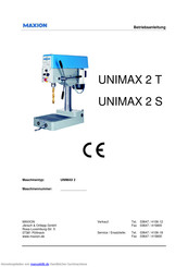 MAXION UNIMAX 2 S Betriebsanleitung