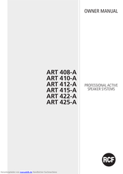 RCF ART 425-A Bedienungsanleitung