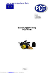 PCE Instruments PCE-WT1N Bedienungsanleitung