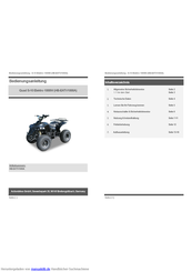 Actionbikes Quad S-10 Elektro 1000W Bedienungsanleitung