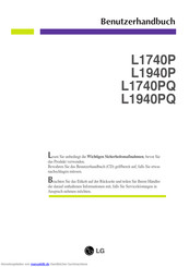 LG L1740PQ Benutzerhandbuch