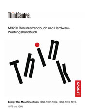 Lenovo Thinkcentre M920x Benutzerhandbuch
