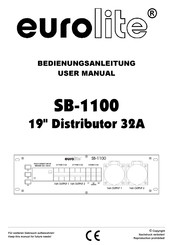EuroLite SB-1100 Bedienungsanleitung