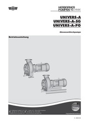 herborner pumpen UNIVERS-A-SG Betriebsanleitung