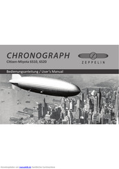 Zeppelin Citizen-Miyota 6S20 Bedienungsanleitung