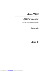 Acer FP855 Bedienungsanleitung