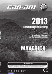 BRP Can-Am 2013 Maverick Series Bedienungsanleitung