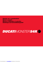 Ducati Monster S4R Anleitung- Und Instandhaltungsheft