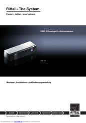 Rittal CMCIII Montage-, Installations- Und Bedienungsanleitung