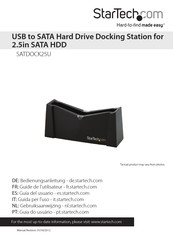 StarTech SATDOCK25U Bedienungsanleitung