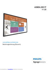 Philips 65BDL3051T Bedienungsanleitung