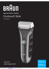 Braun ContourX Solo Limited 570 s-4 Bedienungsanleitung