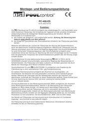 osf POOLcontrol PC-400-ES Montage- Und Bedienungsanletung