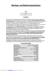 osf EUROTRONIK-30 Montage- Und Bedienungsanleitung