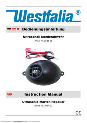 Westfalia 20 58 23 Bedienungsanleitung