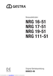 GESTRA NRG 19-51 Originalbetriebsanleitung