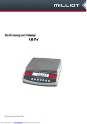 Milliot QHW Bedienungsanleitung