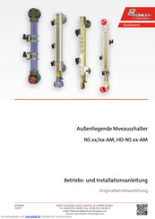 Buhler HD NS 320-AM Betriebs- Und Installationsanleitung/Originalbetriebsanleitung