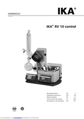 IKA RV 10 series Betriebsanleitung