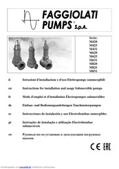 Faggiolati Pumps M420 Einbau- Und Bedienungsanleitungen
