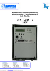 BRUNNEN Pumpen STA - LCD1 - D Montage- Und Bedienungsanleitung