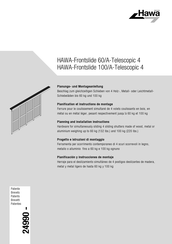hawa HAWA-Frontslide 60/A-Telescopic 3 Planungs- Und Montageanleitung
