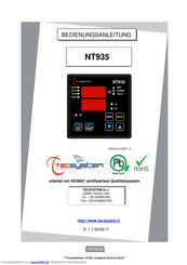 TECSYSTEM NT935 Bedienungsanleitung