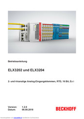 Beckhoff ELX3204 Betriebsanleitung