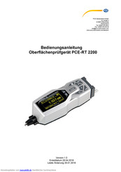 PCE Instruments PCE-RT 2200 Bedienungsanleitung