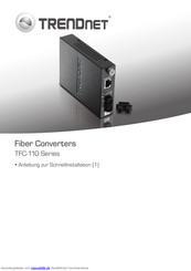 TRENDnet TFC-110S30i Anleitung Zur Schnellinstallation