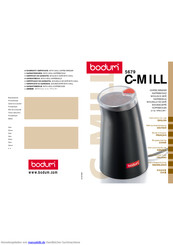Bodum 5679 C-MILL Gebrauchsanweisung