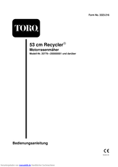 Toro Recycler 20779 Bedienungsanleitung