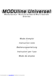 CGV MODUline Universel Bedienungsanleitung