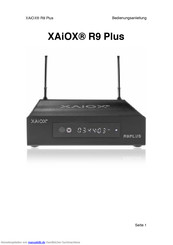 XAiOX R9 Plus Bedienungsanleitung