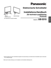 Panasonic Panaboard UB-5310 Installations-Handbuch