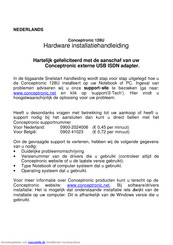 Conceptronic 128U Installationsanweisung
