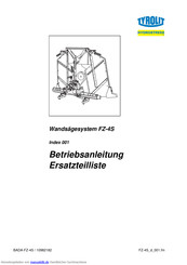 Tyrolit FZ-4S Betriebsanleitung Und Ersatzteilliste
