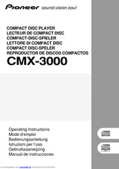Pioneer CMX-3000 Bedienungsanleitung