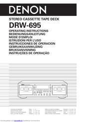 Denon DRW-695 Bedienungsanleitung