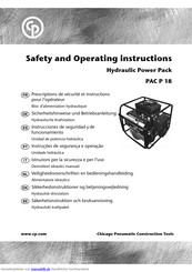 Chicago Pneumatic PAC P 18 Sicherheitshinweise Und Betriebsanleitung