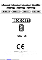 Blodgett SG2136E/AA Bedienerhandbuch